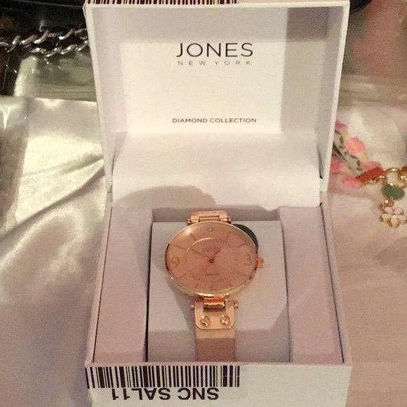 Jones New York Accessories - Jones New York Diamond Collection Rose Gold Watch